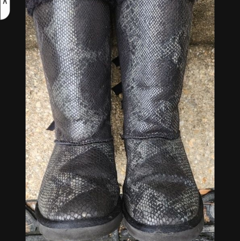 Uggs snakeskin, Bailey bows